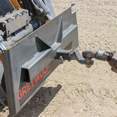 commercial trailer hitch for skid steer|skid steer receiver hitch plate.